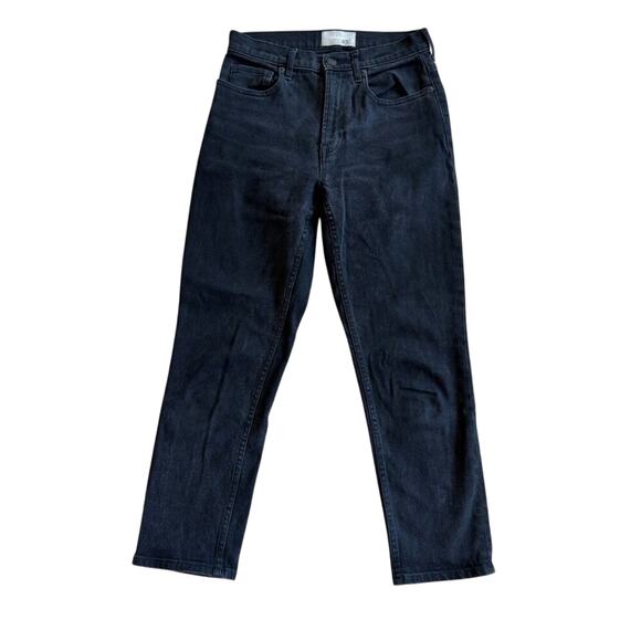 Everlane High Rise Straight Womens Washed Black Ankle Jean Size 27 Denim Casual - Picture 3 of 4